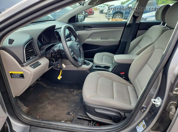 KMHD74LF6HU071966 2017 HYUNDAI ELANTRA Gray Vista interior delantera