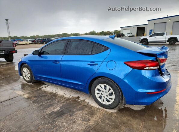 KMHD74LF6HU125914 2017 HYUNDAI ELANTRA Blue Trasero izquierdo