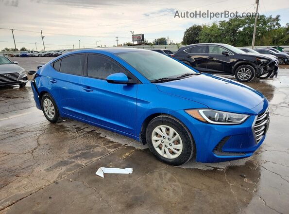 KMHD74LF6HU125914 2017 HYUNDAI ELANTRA Blue Delantero derecho