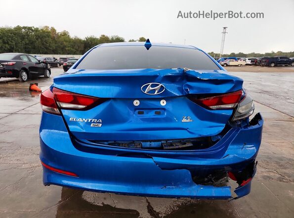 KMHD74LF6HU125914 2017 HYUNDAI ELANTRA Blue Vista trasera