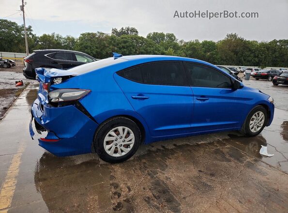 KMHD74LF6HU125914 2017 HYUNDAI ELANTRA Blue Trasero derecho