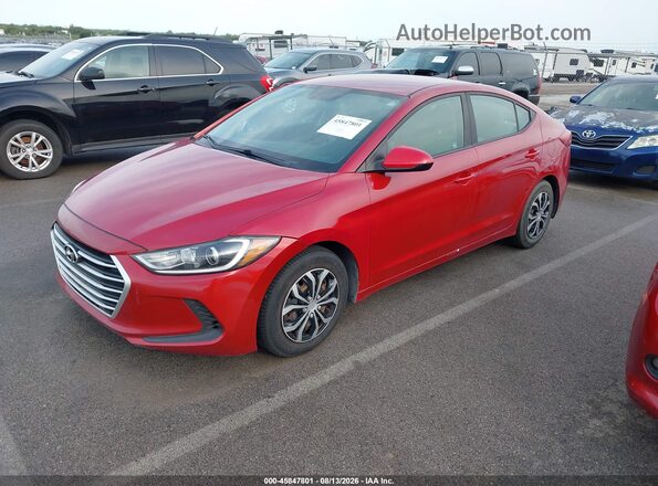 KMHD74LF6HU302011 2017 HYUNDAI ELANTRA Red Vista tres cuartos delantera izquierda