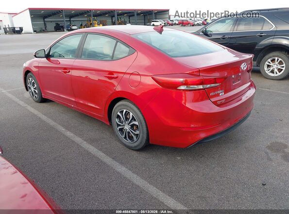 KMHD74LF6HU302011 2017 HYUNDAI ELANTRA Red Trasero izquierdo