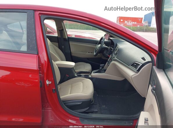 KMHD74LF6HU302011 2017 HYUNDAI ELANTRA Red Vista interior delantera