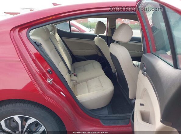 KMHD74LF6HU302011 2017 HYUNDAI ELANTRA Red Vista de la etiqueta del VIN