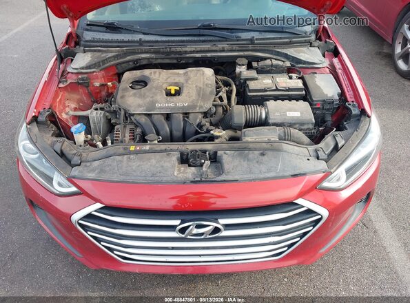 KMHD74LF6HU302011 2017 HYUNDAI ELANTRA Red Vista trasera