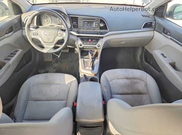 KMHD74LF6HU350866 2017 HYUNDAI ELANTRA Gray წინა პანელის ხედი