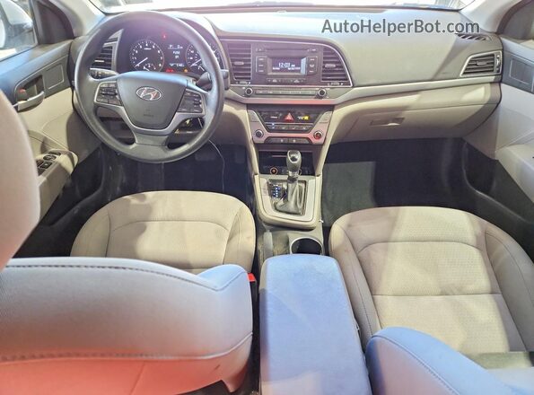 KMHD74LF6HU378800 2017 HYUNDAI ELANTRA Silver Dashboard view