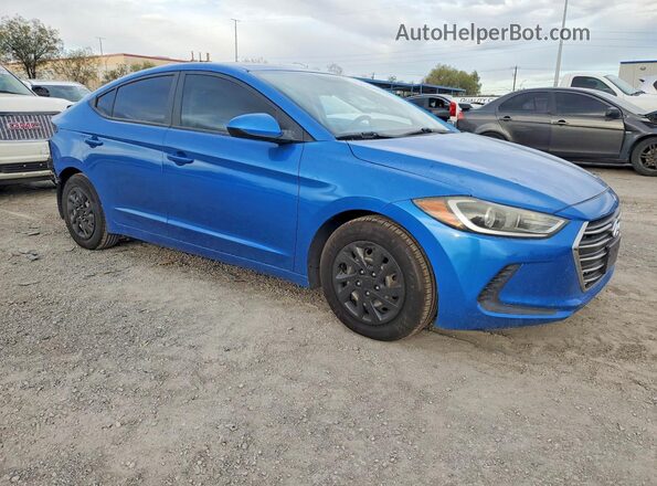 KMHD74LF6HU392258 2017 HYUNDAI ELANTRA Синий Передняя правая четверть
