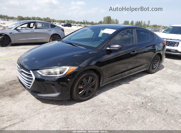 KMHD74LF6HU423623 2017 HYUNDAI ELANTRA Black Front left