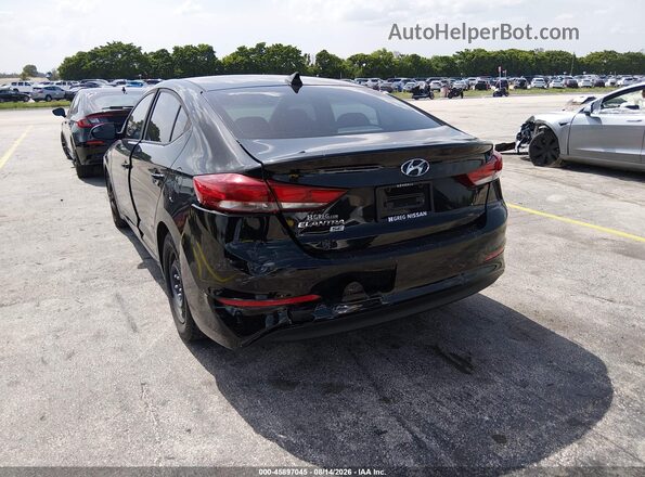 KMHD74LF6HU423623 2017 HYUNDAI ELANTRA Black Front view