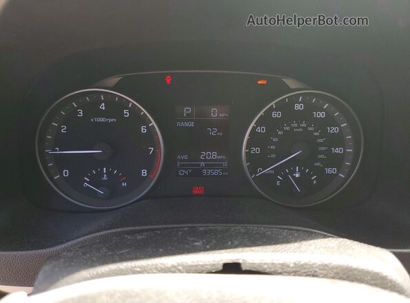 KMHD74LF6HU428692 2017 HYUNDAI ELANTRA Gray Սարքավորումների վահանակի տեսք