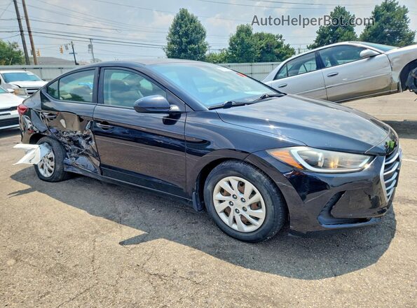 KMHD74LF6HU433021 2017 HYUNDAI ELANTRA Black Передня права чверть