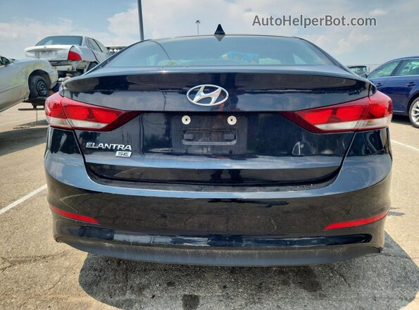 KMHD74LF6HU433021 2017 HYUNDAI ELANTRA Black Вид ззаду