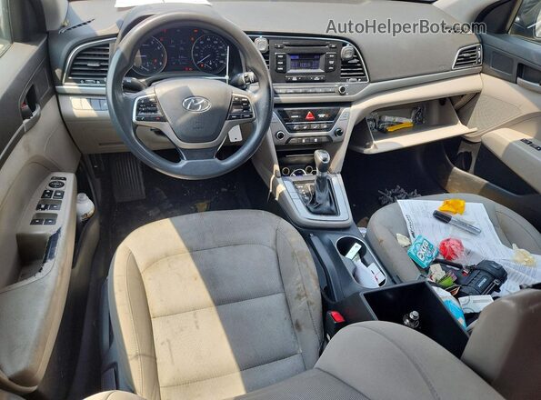 KMHD74LF6HU433021 2017 HYUNDAI ELANTRA Black Вид панелі приладів