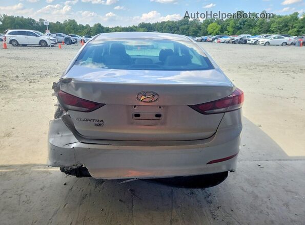 KMHD74LF6JU519466 2018 HYUNDAI ELANTRA Silver Widok z tyłu
