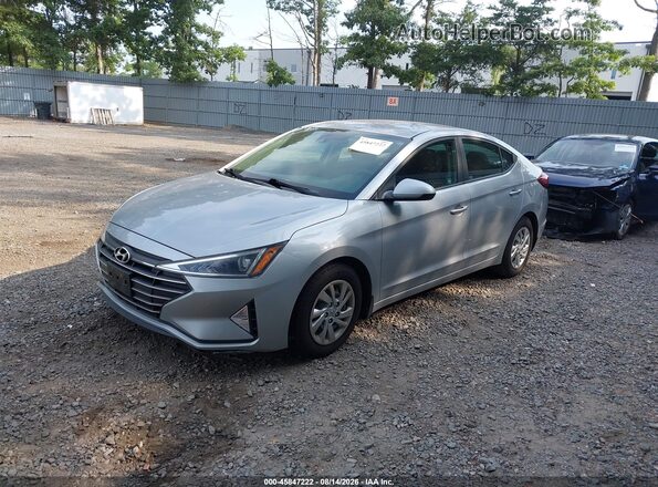 KMHD74LF6LU940915 2020 HYUNDAI ELANTRA Серебряный Передняя левая четверть