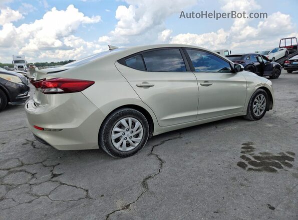 KMHD74LF7HU076772 2017 HYUNDAI ELANTRA Cream Задня права чверть