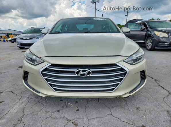 KMHD74LF7HU076772 2017 HYUNDAI ELANTRA Cream Вид спереду