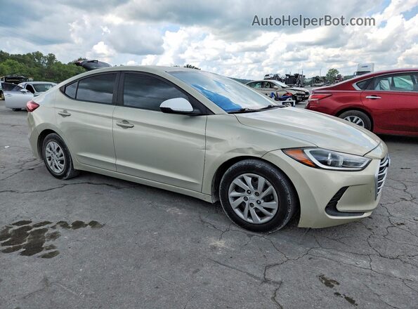 KMHD74LF7HU076772 2017 HYUNDAI ELANTRA Cream Передня права чверть