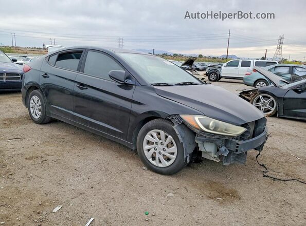 KMHD74LF7HU083026 2017 HYUNDAI ELANTRA Black Przód prawy
