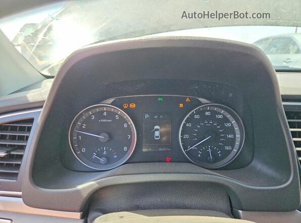 KMHD74LF7HU083026 2017 HYUNDAI ELANTRA Black Widok zestawu wskaźników