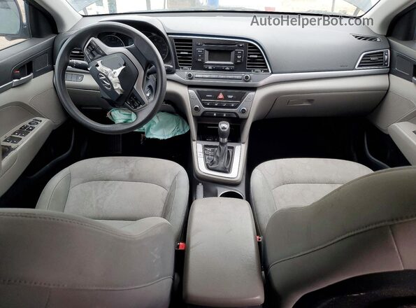 KMHD74LF7HU083026 2017 HYUNDAI ELANTRA Black Widok deski rozdzielczej
