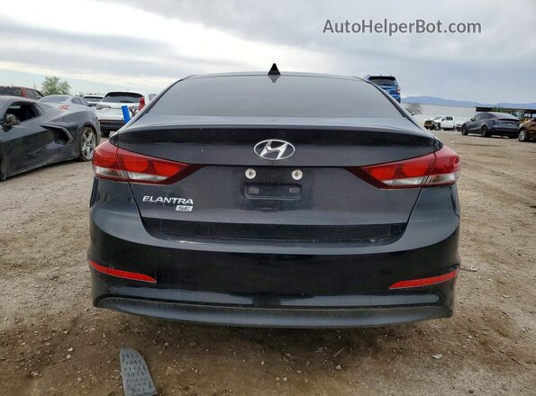 KMHD74LF7HU083026 2017 HYUNDAI ELANTRA Black Widok z tyłu