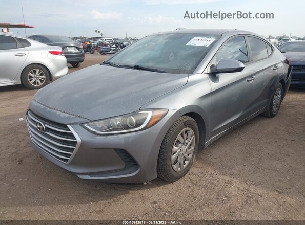 KMHD74LF7HU084032 2017 HYUNDAI ELANTRA Gray Przód lewy