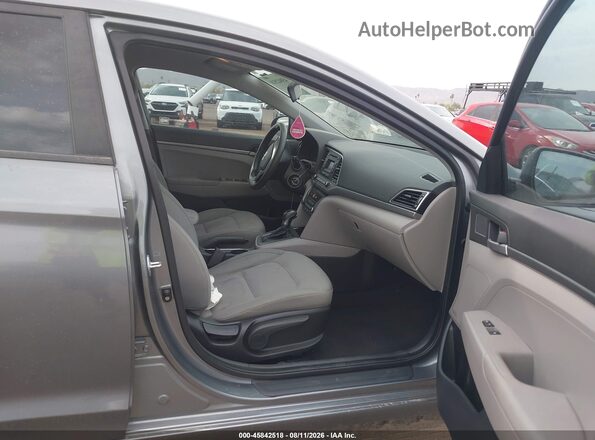 KMHD74LF7HU084032 2017 HYUNDAI ELANTRA Gray Widok wnętrza z przodu