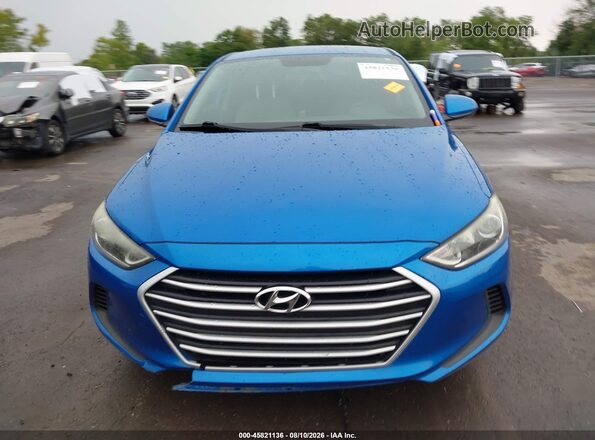 KMHD74LF7HU093930 2017 HYUNDAI ELANTRA Blue Вид щитка приладів