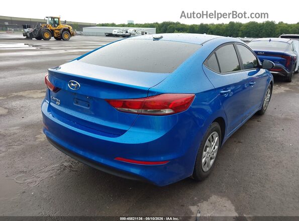 KMHD74LF7HU093930 2017 HYUNDAI ELANTRA Blue Задня права чверть