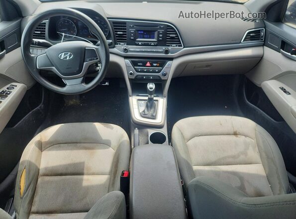 KMHD74LF7HU117725 2017 HYUNDAI ELANTRA Black Vista del salpicadero