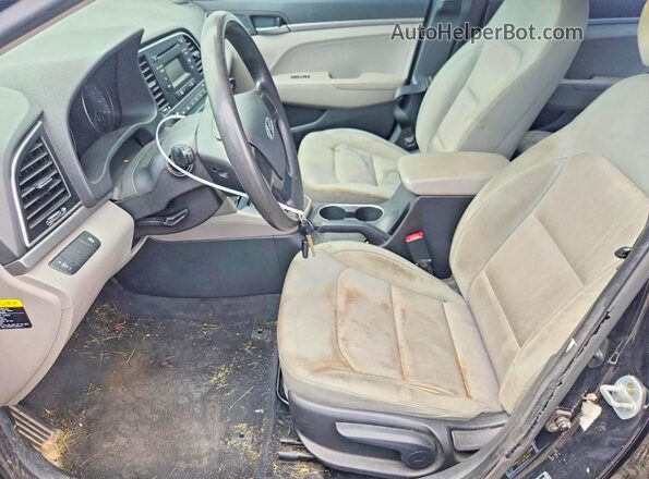 KMHD74LF7HU117725 2017 HYUNDAI ELANTRA Black Vista interior delantera