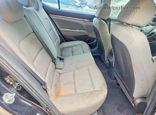KMHD74LF7HU117725 2017 HYUNDAI ELANTRA Black Vista de los asientos traseros