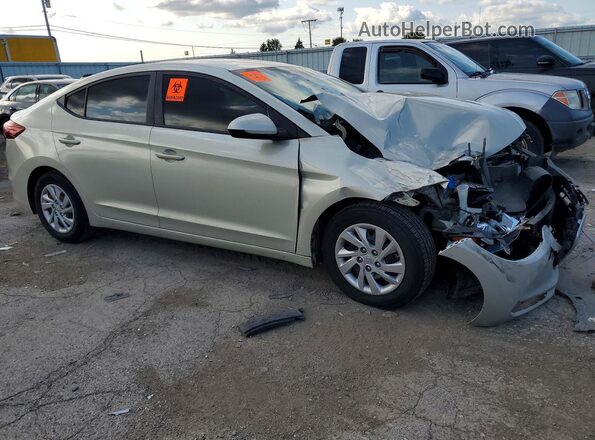 KMHD74LF7HU301496 2017 HYUNDAI ELANTRA Кремовый Передняя правая четверть