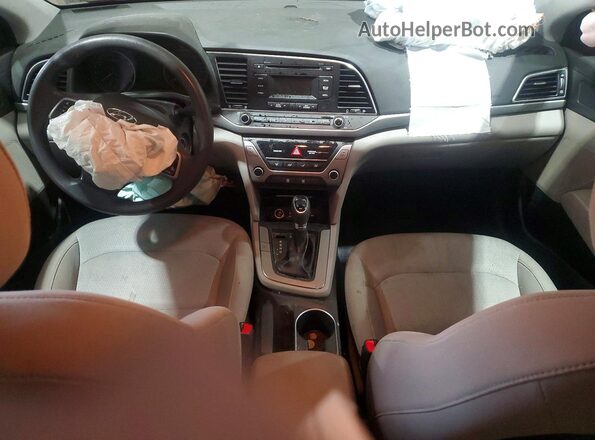KMHD74LF7HU315656 2017 HYUNDAI ELANTRA Бордовый Вид панели приборов
