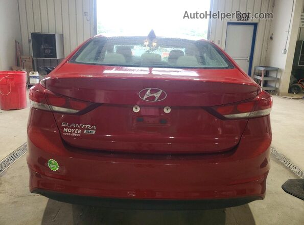 KMHD74LF7HU315656 2017 HYUNDAI ELANTRA Бордовый Вид сзади