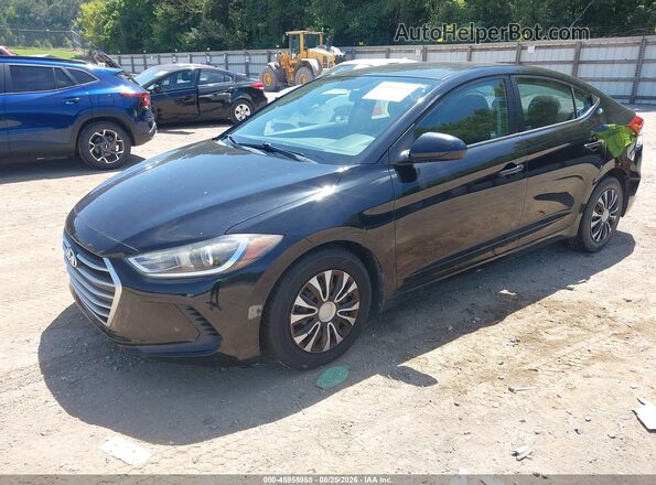 KMHD74LF7JU478362 2018 HYUNDAI ELANTRA Black Vista tres cuartos delantera izquierda