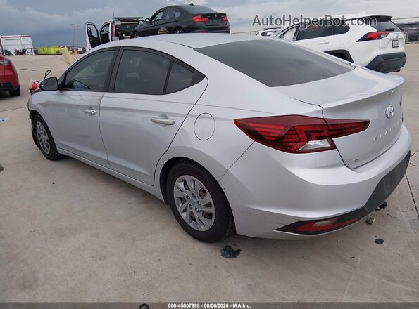 KMHD74LF7KU752872 2019 HYUNDAI ELANTRA Silver Trasero izquierdo
