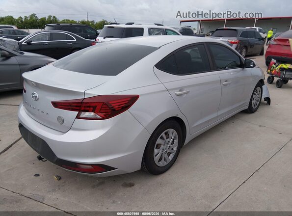 KMHD74LF7KU752872 2019 HYUNDAI ELANTRA Silver Trasero derecho
