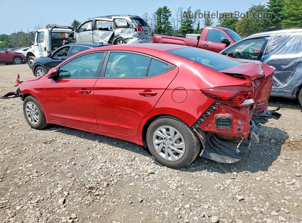 KMHD74LF7KU789243 2019 HYUNDAI ELANTRA Red უკანა მარცხენა