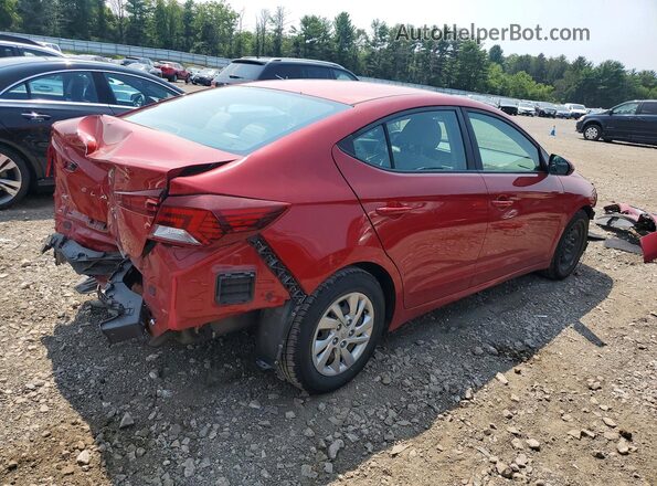 KMHD74LF7KU789243 2019 HYUNDAI ELANTRA Red უკანა მარჯვენა