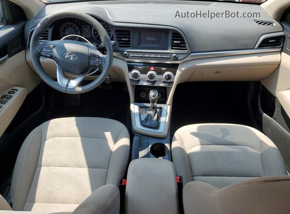 KMHD74LF7KU789243 2019 HYUNDAI ELANTRA Red წინა პანელის ხედი