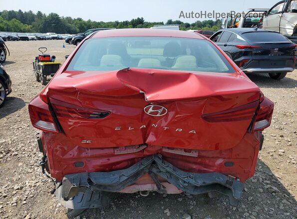 KMHD74LF7KU789243 2019 HYUNDAI ELANTRA Red უკანა ხედი