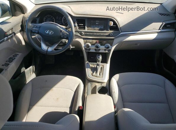 KMHD74LF7KU814741 2019 HYUNDAI ELANTRA Gray წინა პანელის ხედი
