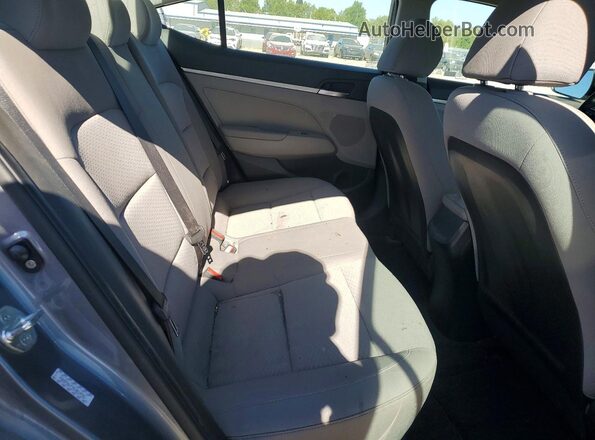 KMHD74LF7KU814741 2019 HYUNDAI ELANTRA Gray უკანა სავარძლების ხედი