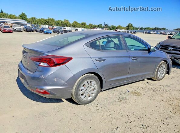KMHD74LF7KU814741 2019 HYUNDAI ELANTRA Gray უკანა მარჯვენა