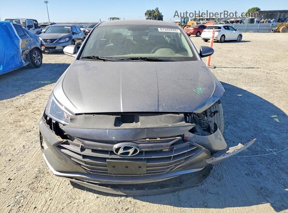 KMHD74LF7KU814741 2019 HYUNDAI ELANTRA Gray წინა ხედი