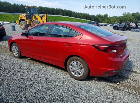 KMHD74LF7LU024325 2020 HYUNDAI ELANTRA Red Rear left